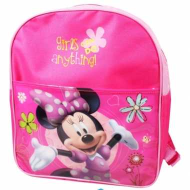 Roze Disney Minnie Mouse rugtas kind