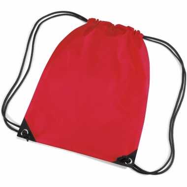Rugtas x stuks rode gymtas/ gymtasjes rijgkoord kind